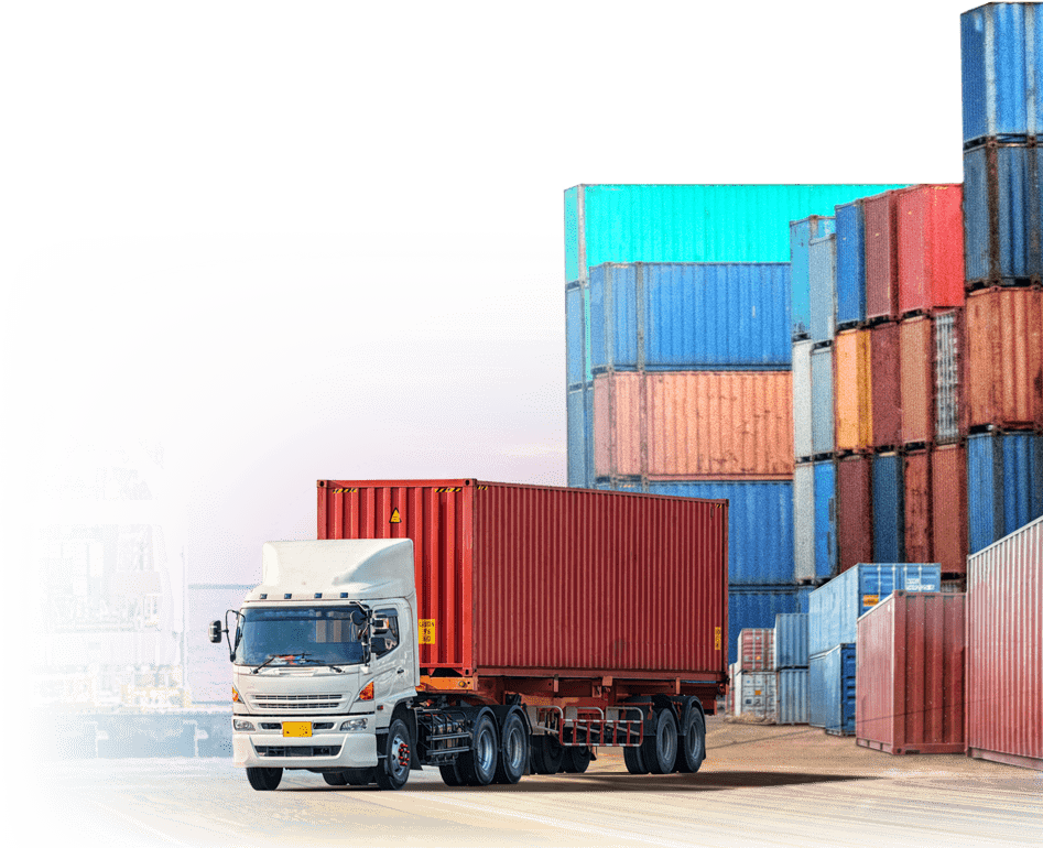 Container freight and road transport